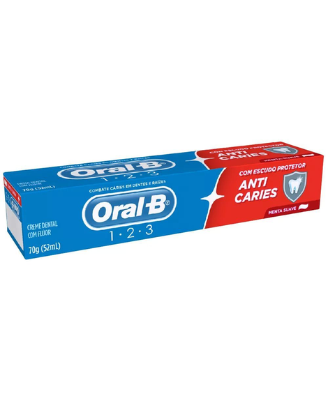 imagem do produto Creme Dental Oral B 123 Menta Suave 70g - PROCTER & GAMBLE