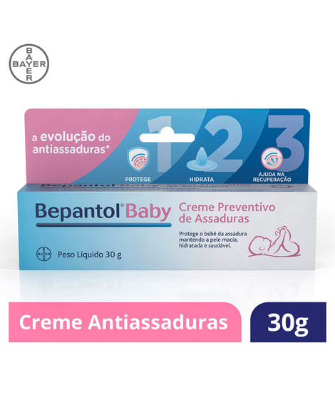 imagem do produto Creme Preventivo de Assaduras Bepantol Baby 30g - BAYER