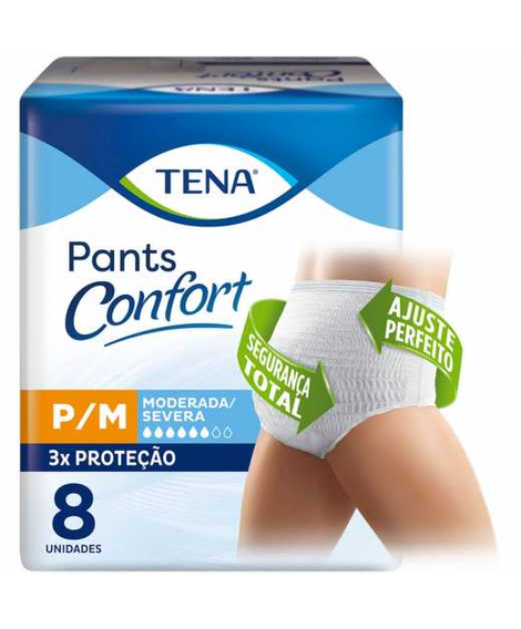 imagem do produto Fralda Tena Pants Confort P/m 8 Unidades Unissex - SCA DO BRASIL