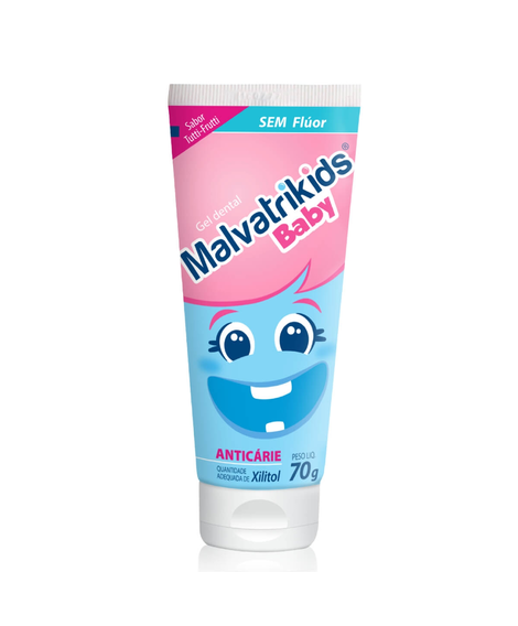 imagem do produto Gel Dental Malvatrikids Baby Sem Flúor 70g - MEGALABS