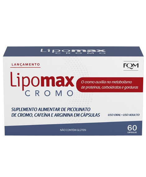imagem do produto Lipomax Cromo 60 Cápsulas - DIVCOM