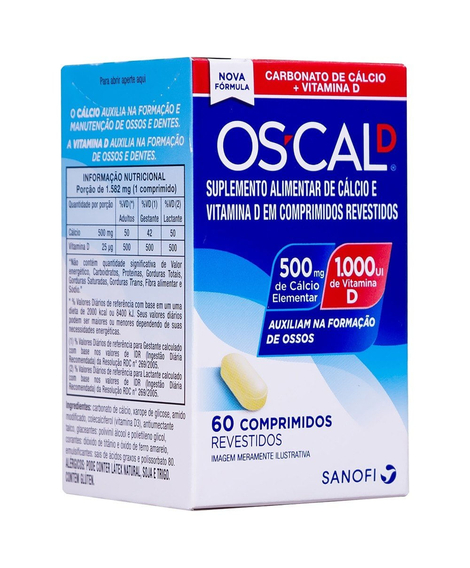 imagem do produto Oscal D 500mg+1000ui 60 Comprimidos - SANOFI
